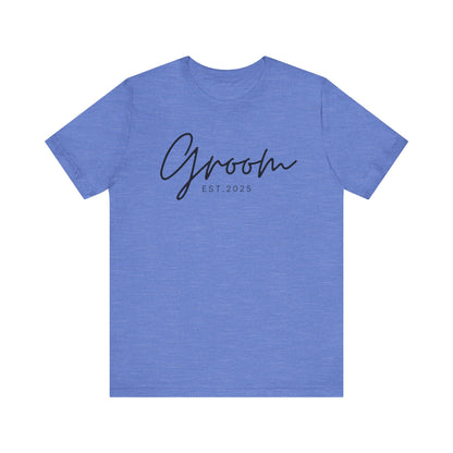 Groom Cursive Black Text T-shirt