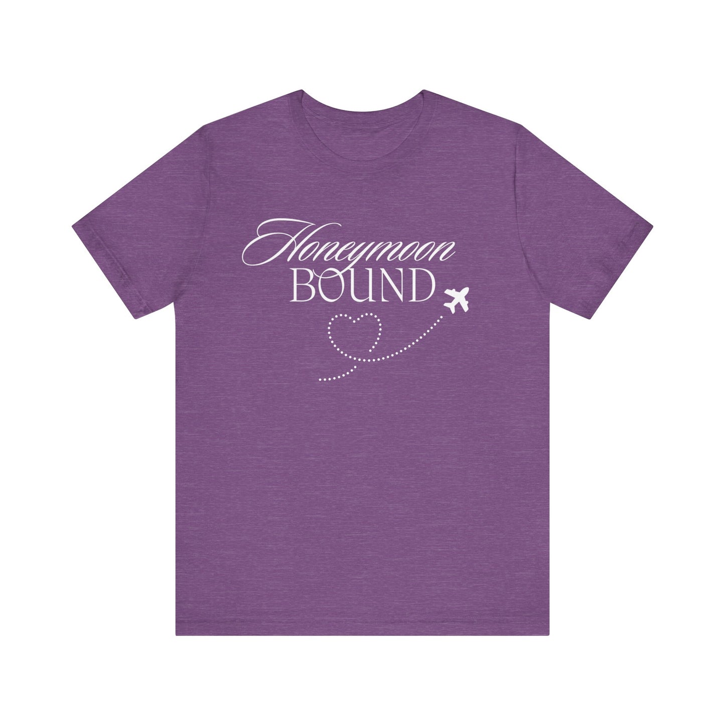 Honeymoon Bound White Text T-shirt
