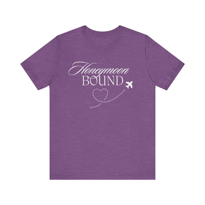 Honeymoon Bound White Text T-shirt