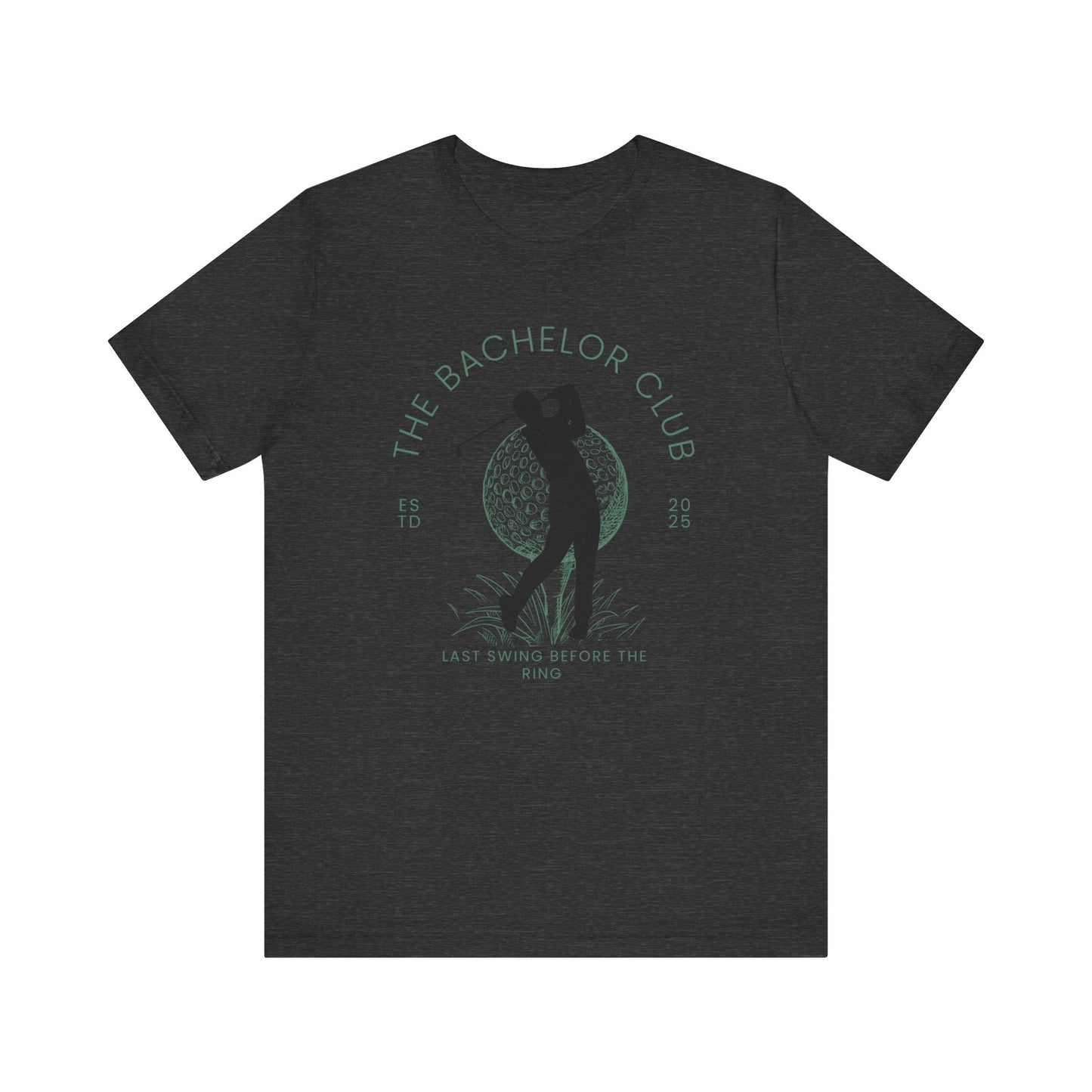 The Bachelor Club Last Swing Before The Ring Golfer Silhouette T-shirt