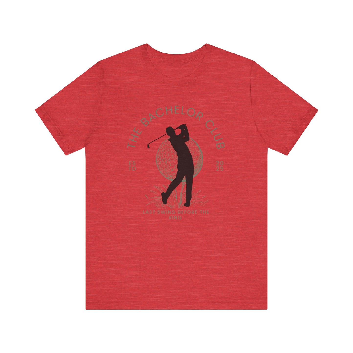 The Bachelor Club Last Swing Before The Ring Golfer Silhouette T-shirt
