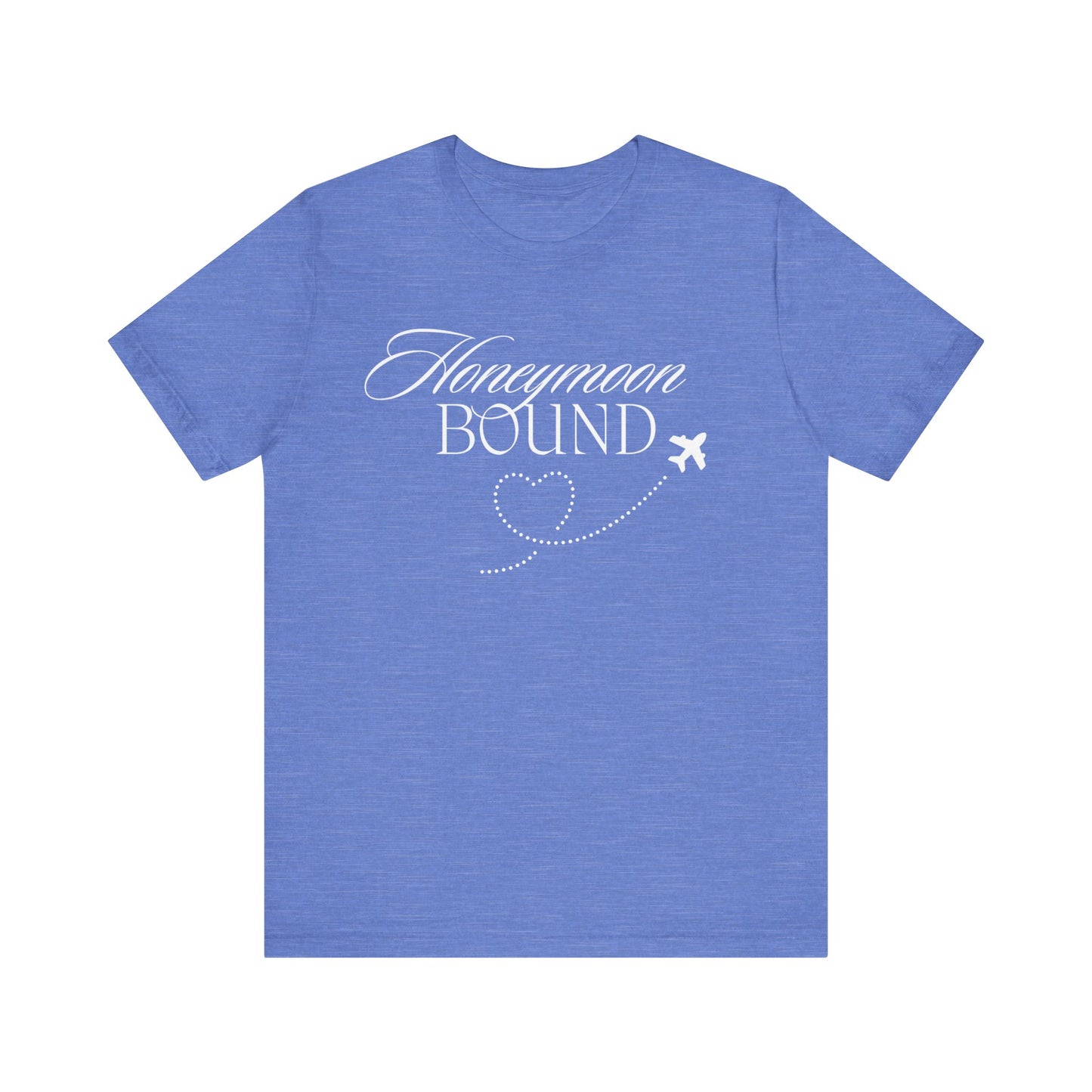 Honeymoon Bound White Text T-shirt