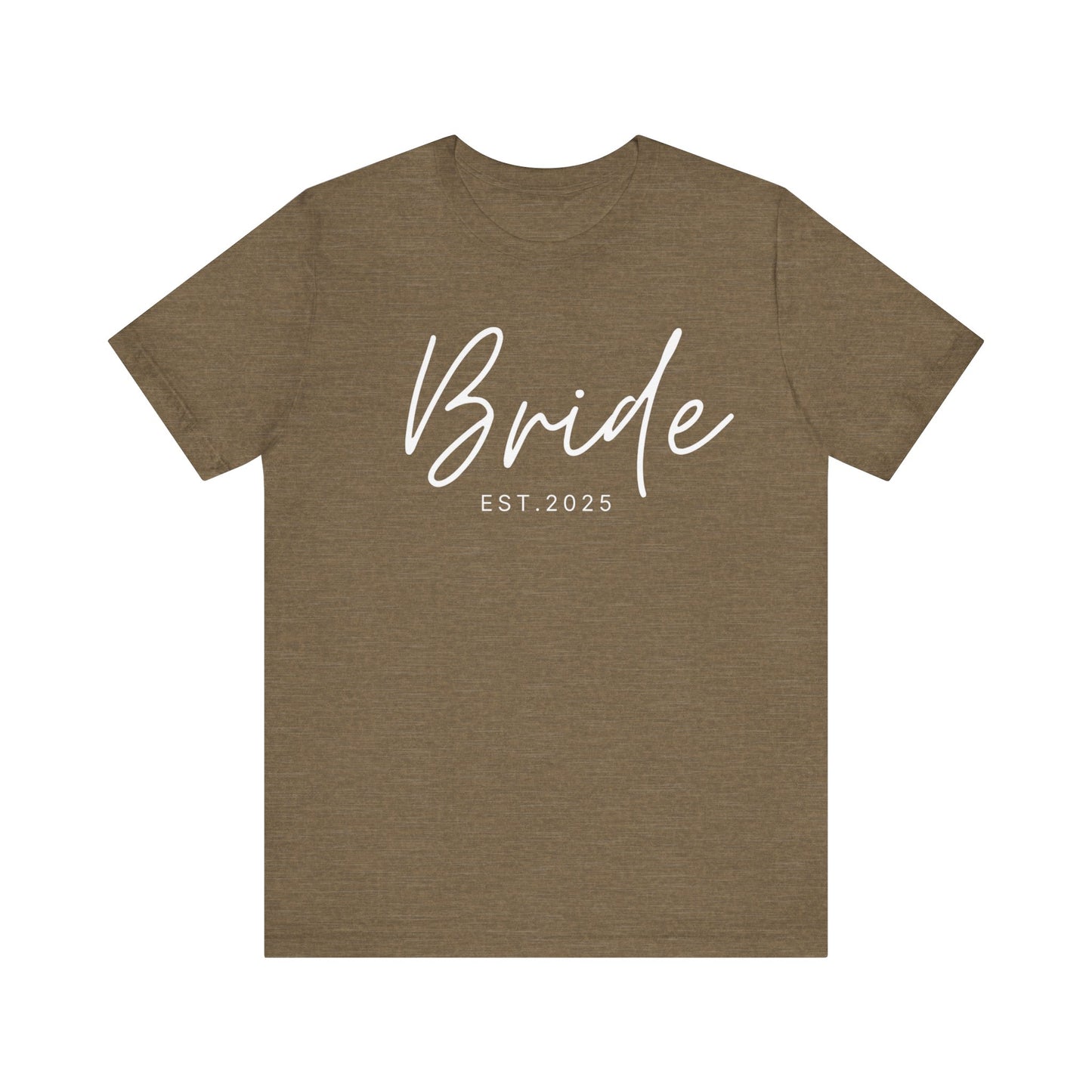 Bride Cursive White Text T-shirt