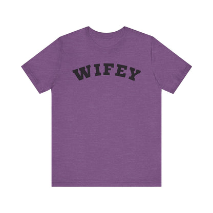 Wifey Black Block Letters T-shirt