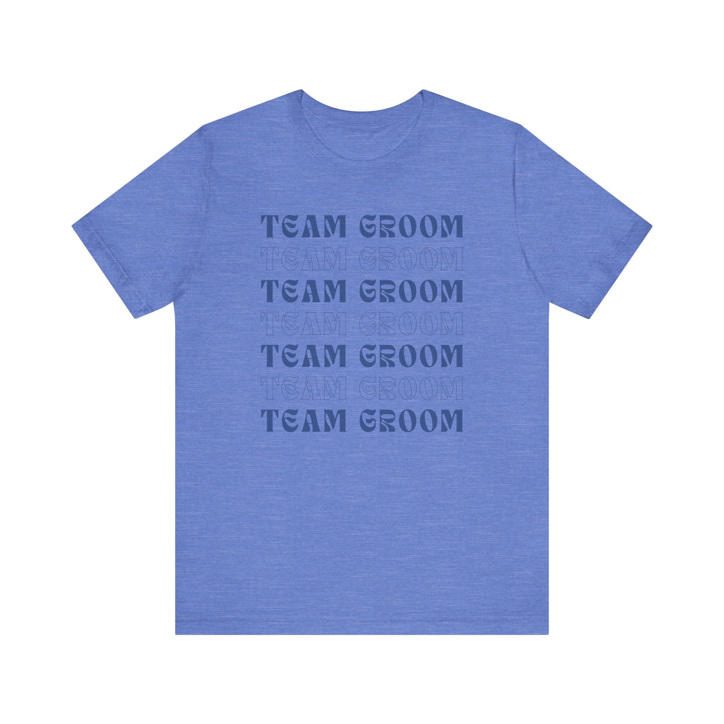 Team Groom Repeat Text T-shirt