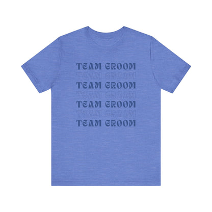 Team Groom Repeat Text T-shirt