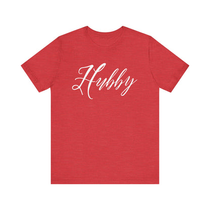 Hubby Cursive Letters T-shirt