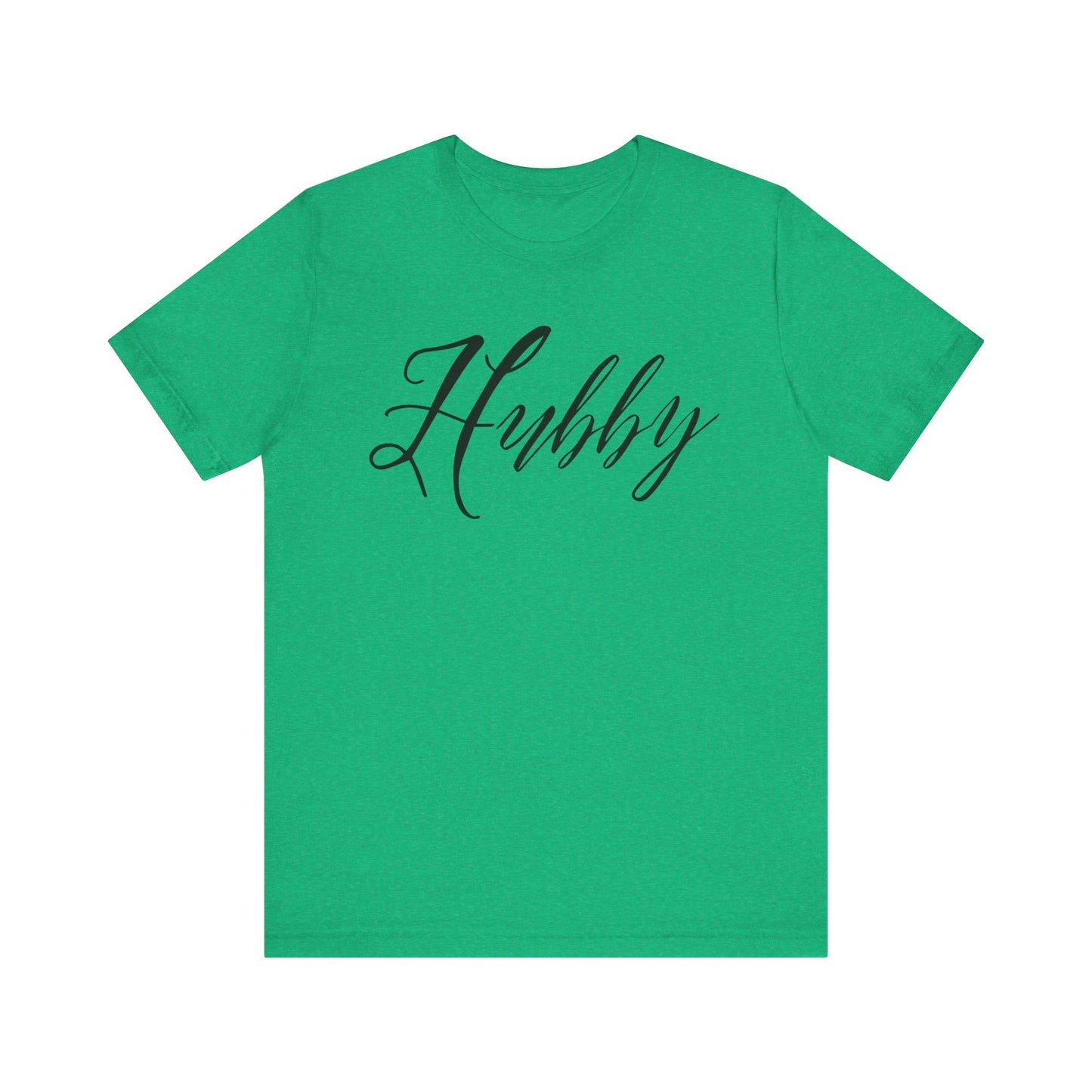 Hubby Black Cursive Text T-shirt