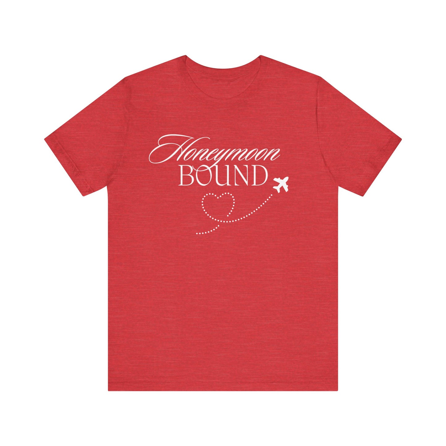 Honeymoon Bound White Text T-shirt