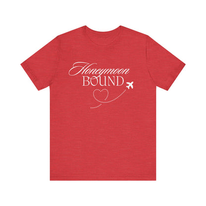 Honeymoon Bound White Text T-shirt
