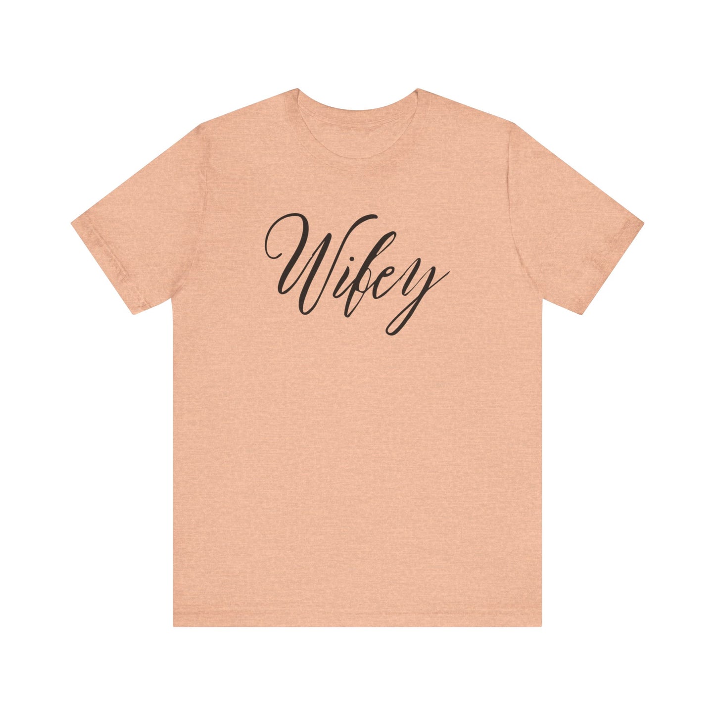 Wifey Cursive Black Text T-shirt