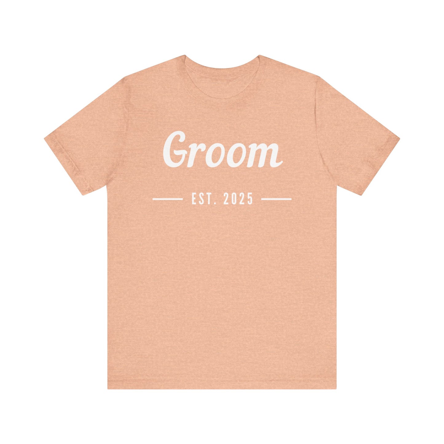Groom 2025 White Lettering T-shirt
