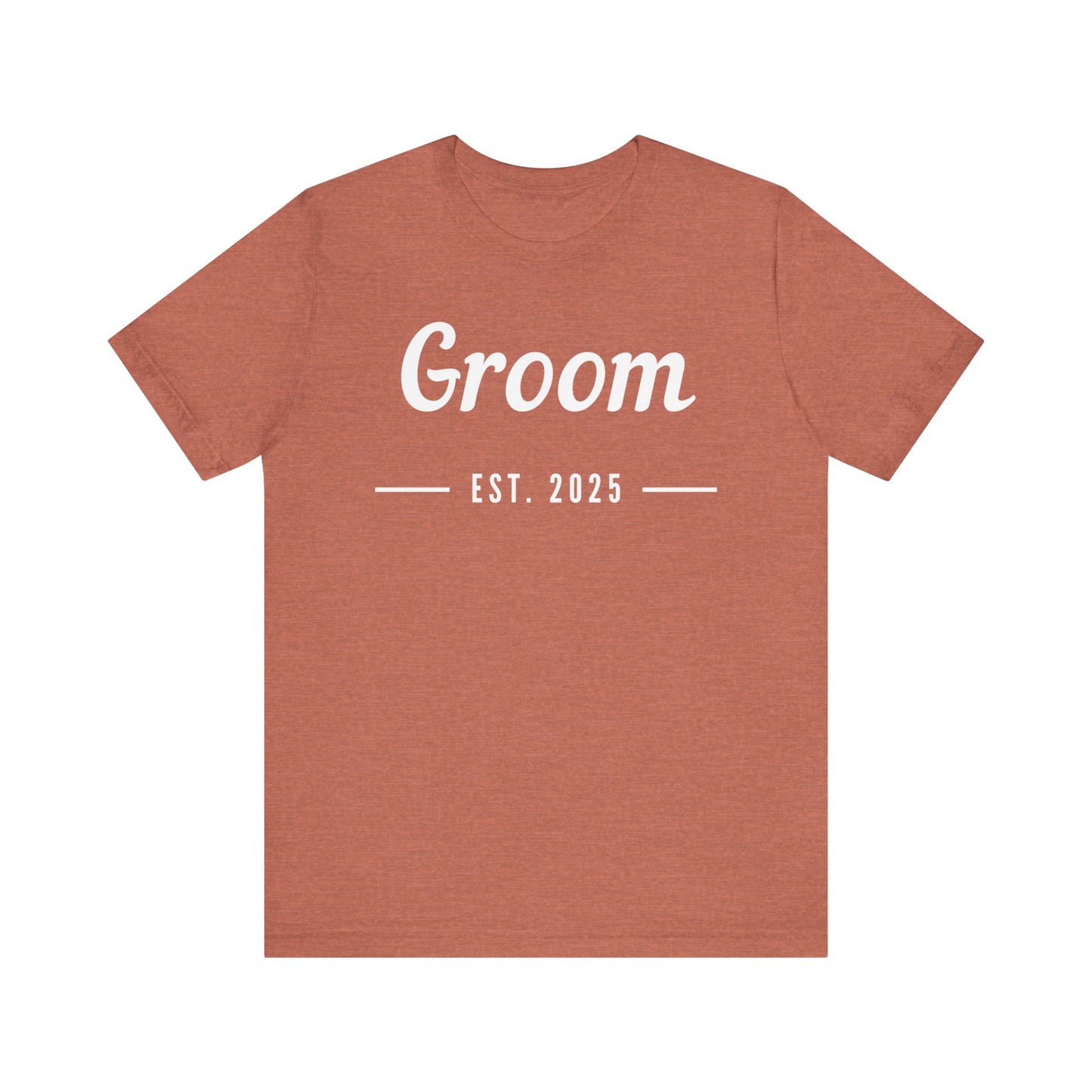 Groom 2025 White Lettering T-shirt