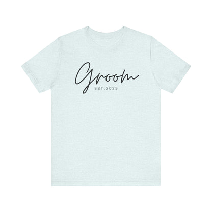 Groom Cursive Black Text T-shirt
