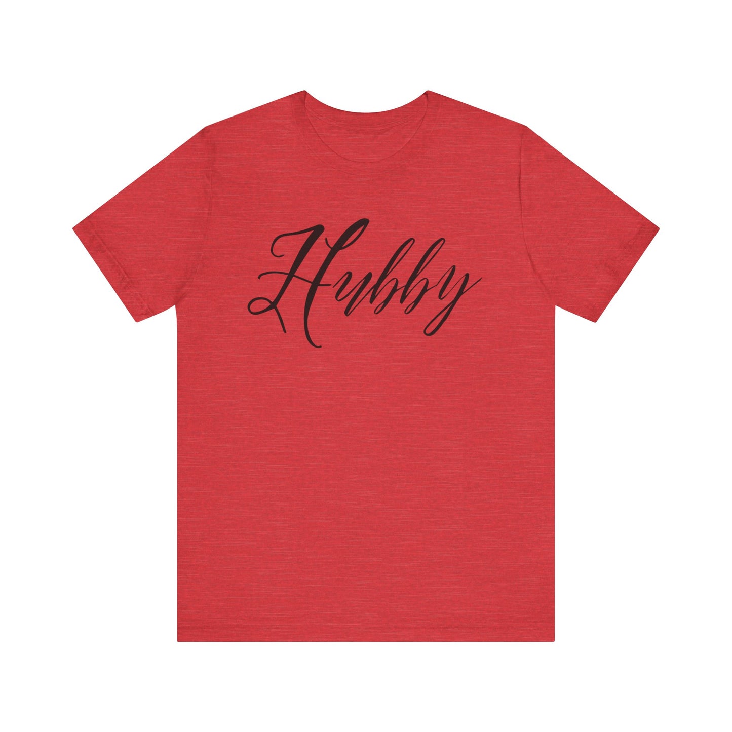 Hubby Black Cursive Text T-shirt