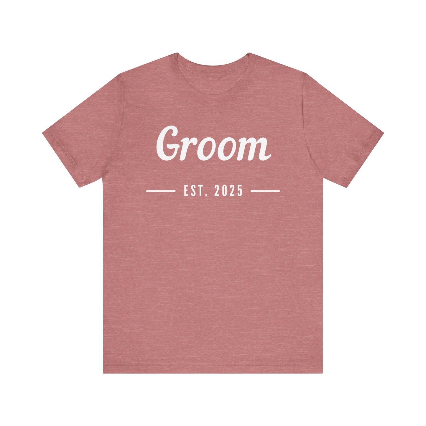 Groom 2025 White Lettering T-shirt