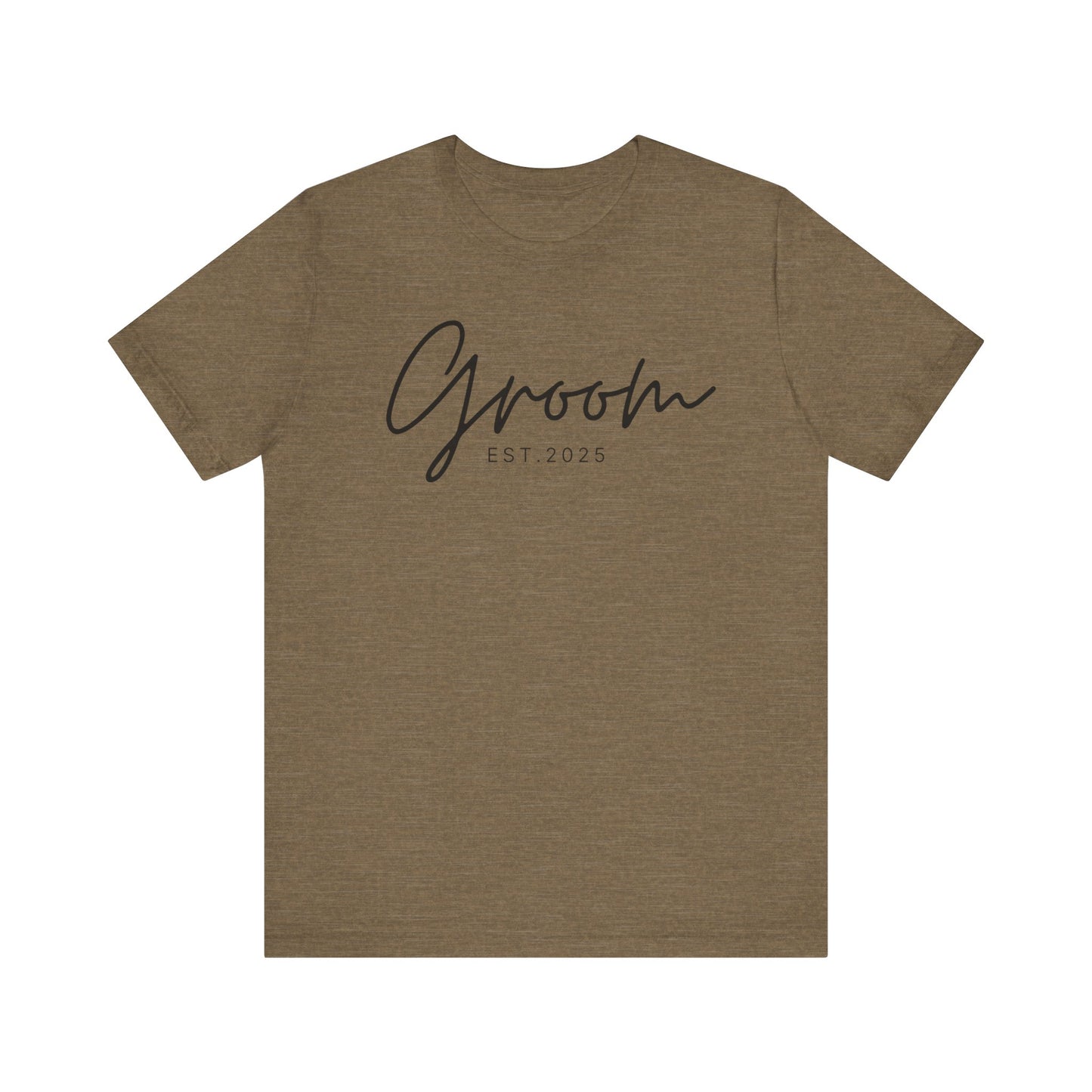 Groom Cursive Black Text T-shirt