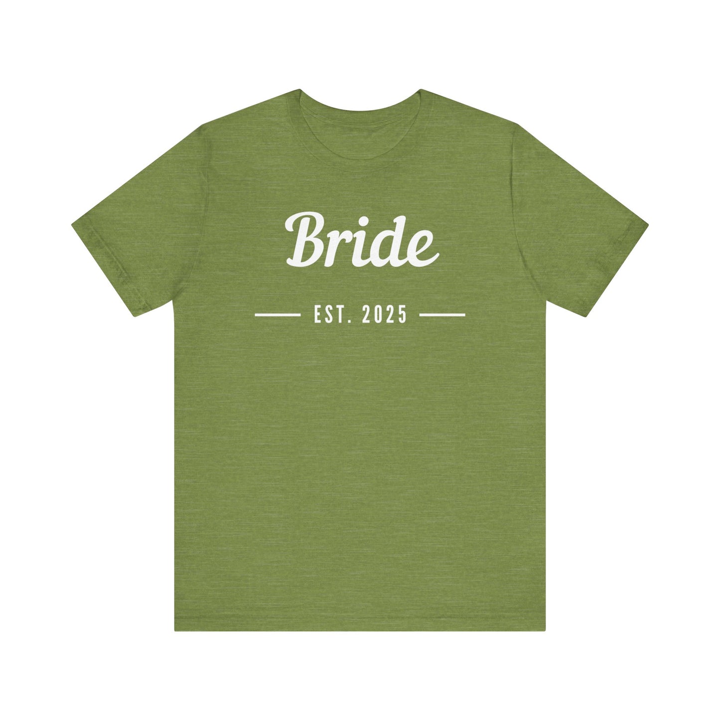 Bride 2025 White Lettering T-shirt