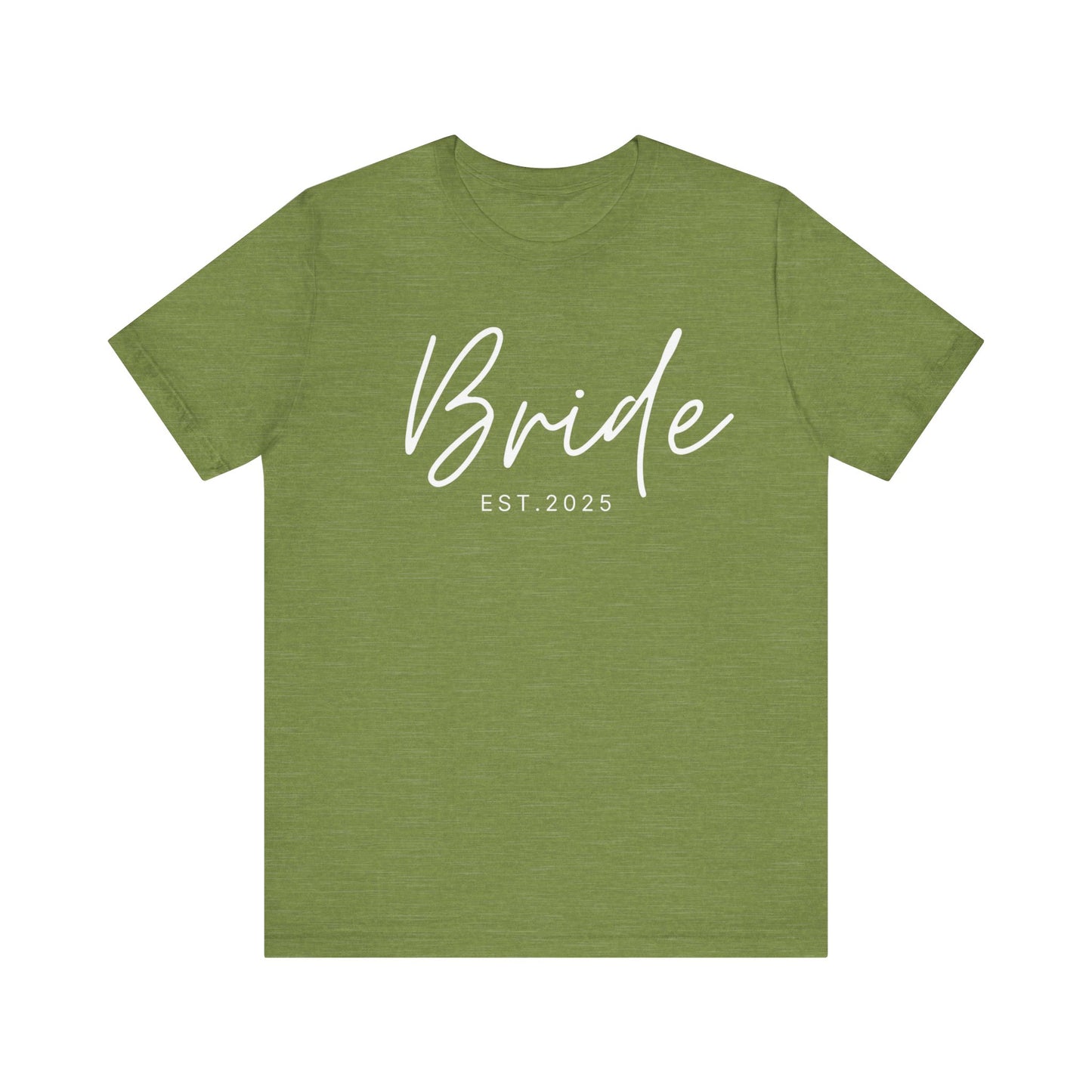 Bride Cursive White Text T-shirt