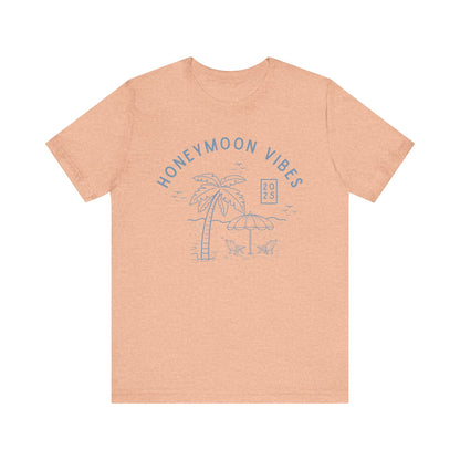 Honeymoon Vibes Beach Scene T-shirt