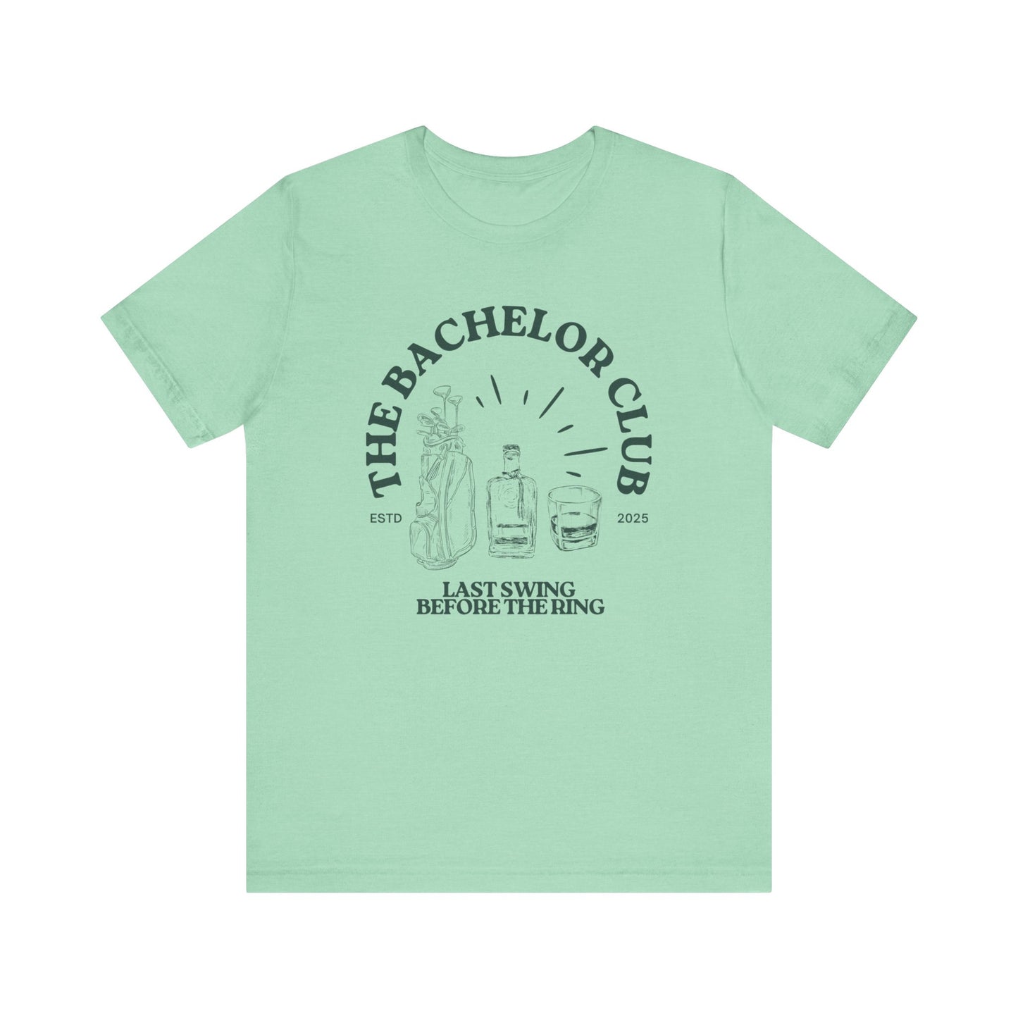 The Bachelor Club Golf Bag and Drinks T-shirt