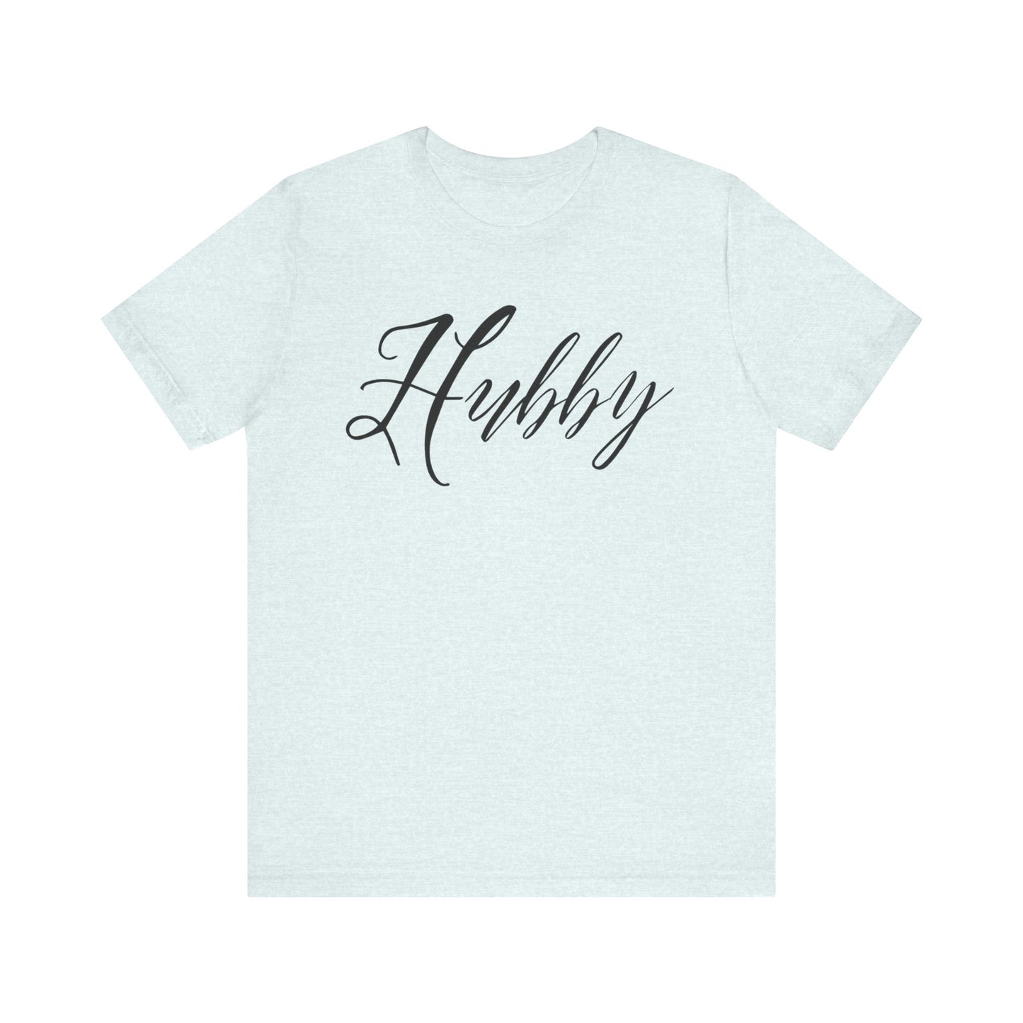 Hubby Black Cursive Text T-shirt