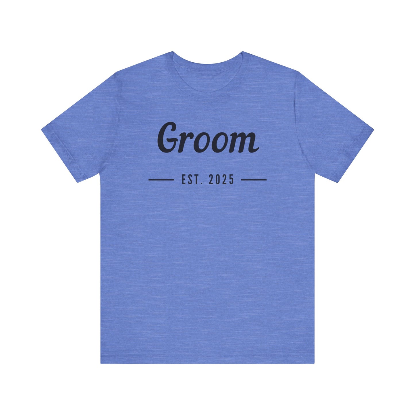 Groom Est. 2025 Black Text T-shirt