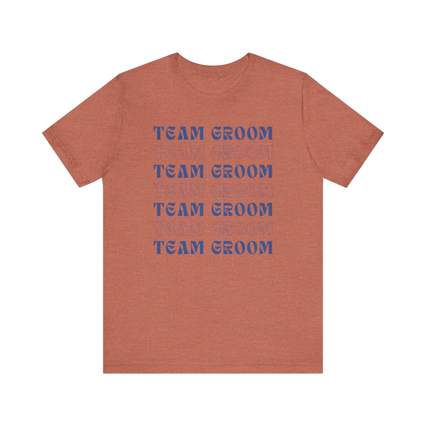 Team Groom Repeat Text T-shirt