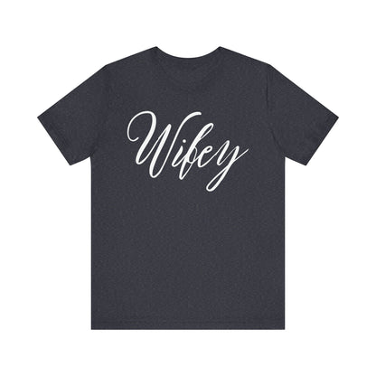Wifey Cursive Letters T-shirt