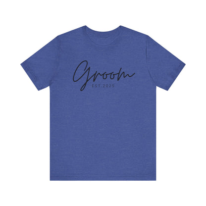 Groom Cursive Black Text T-shirt