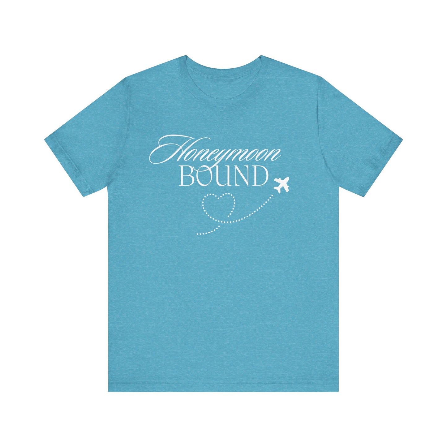 Honeymoon Bound White Text T-shirt