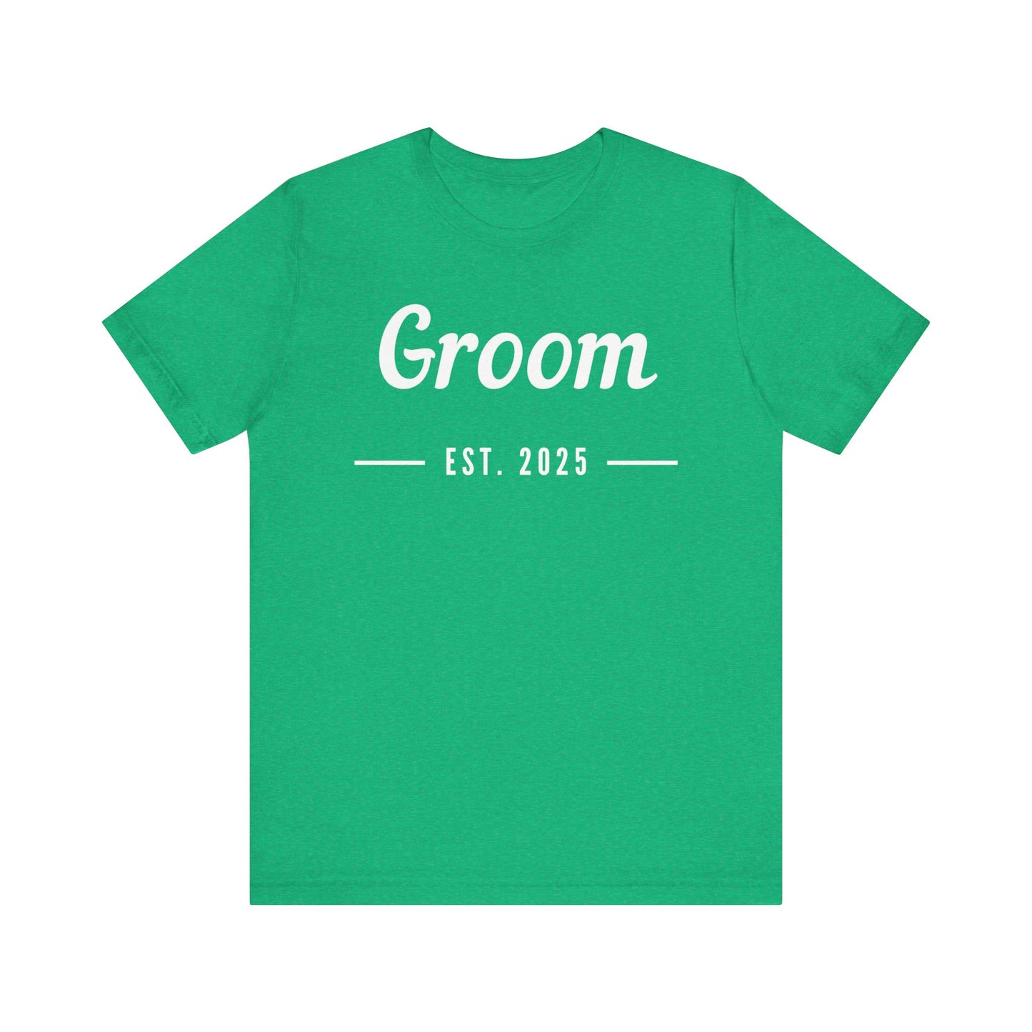 Groom 2025 White Lettering T-shirt