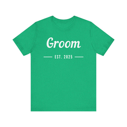 Groom 2025 White Lettering T-shirt