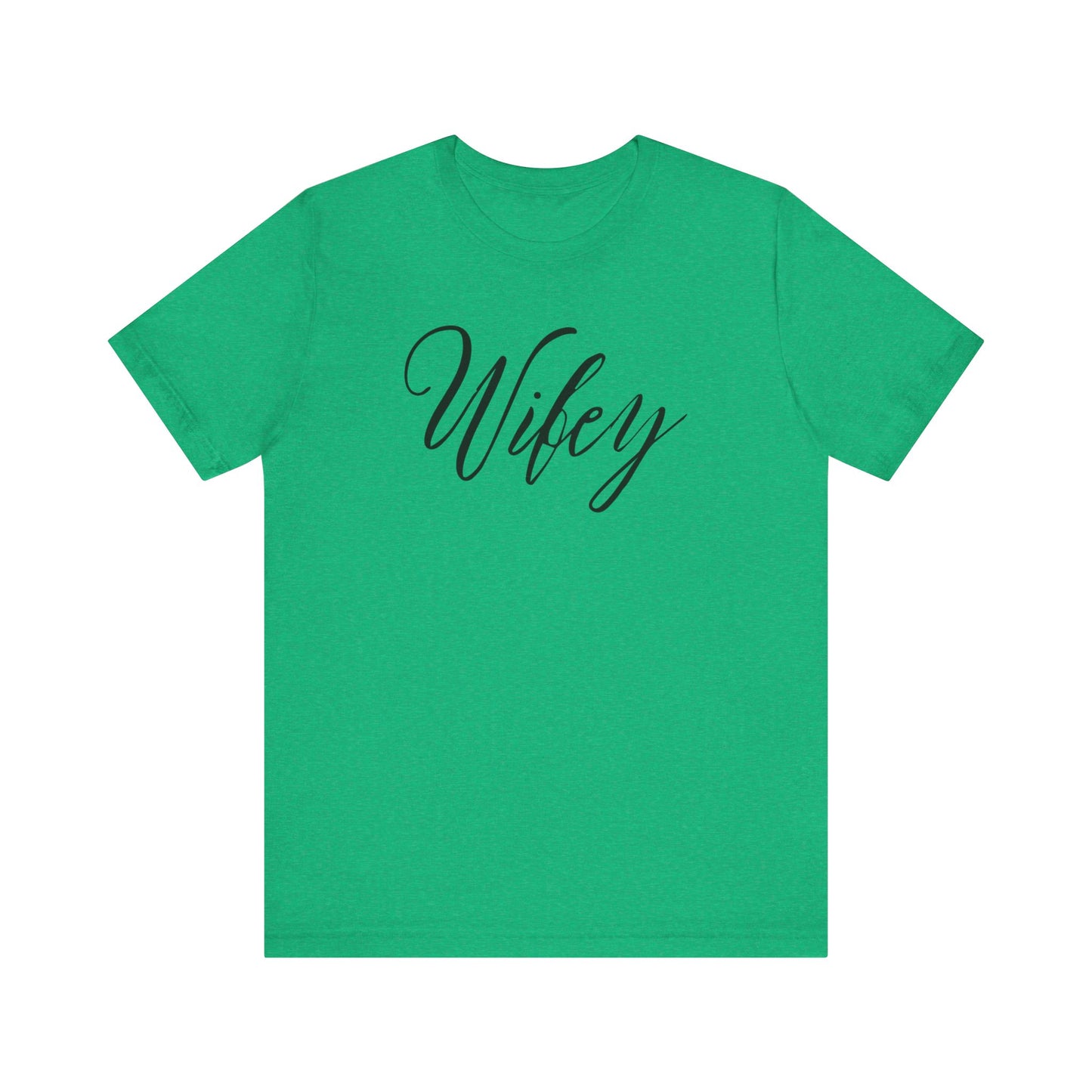 Wifey Cursive Black Text T-shirt