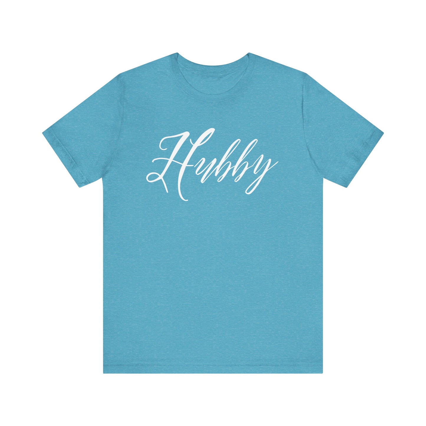 Hubby Cursive Letters T-shirt