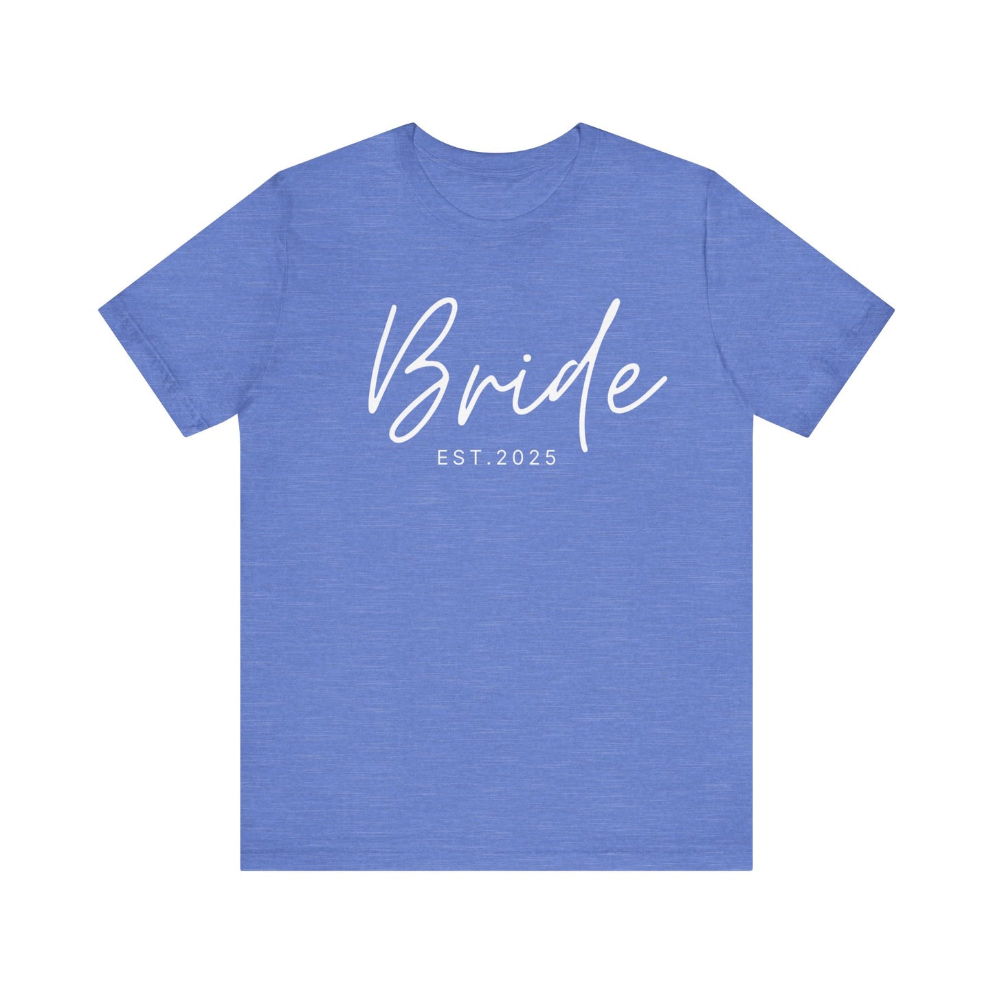 Bride Cursive White Text T-shirt