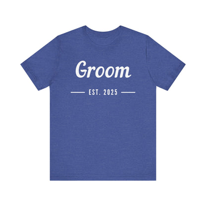 Groom 2025 White Lettering T-shirt