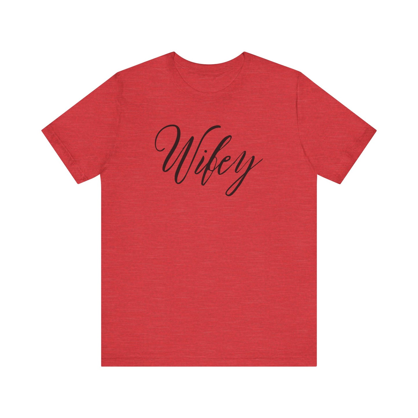 Wifey Cursive Black Text T-shirt