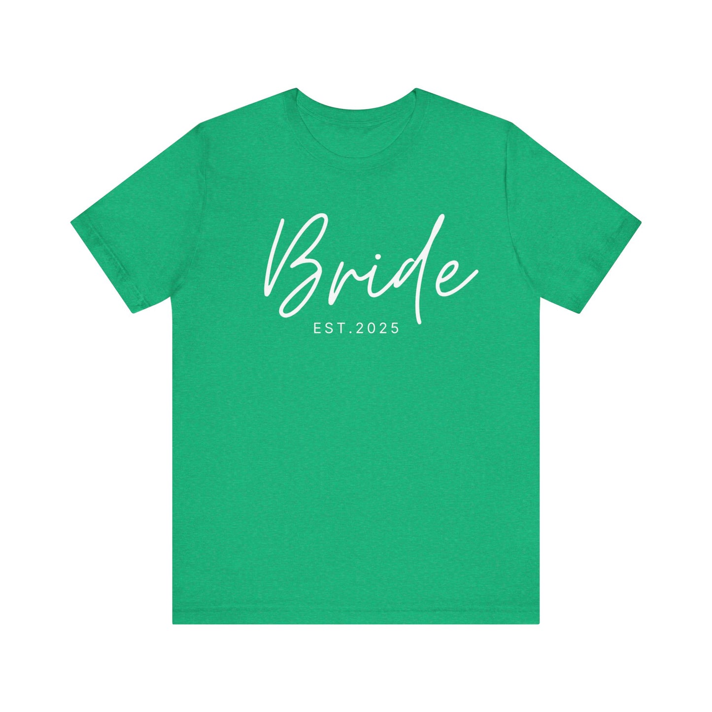 Bride Cursive White Text T-shirt