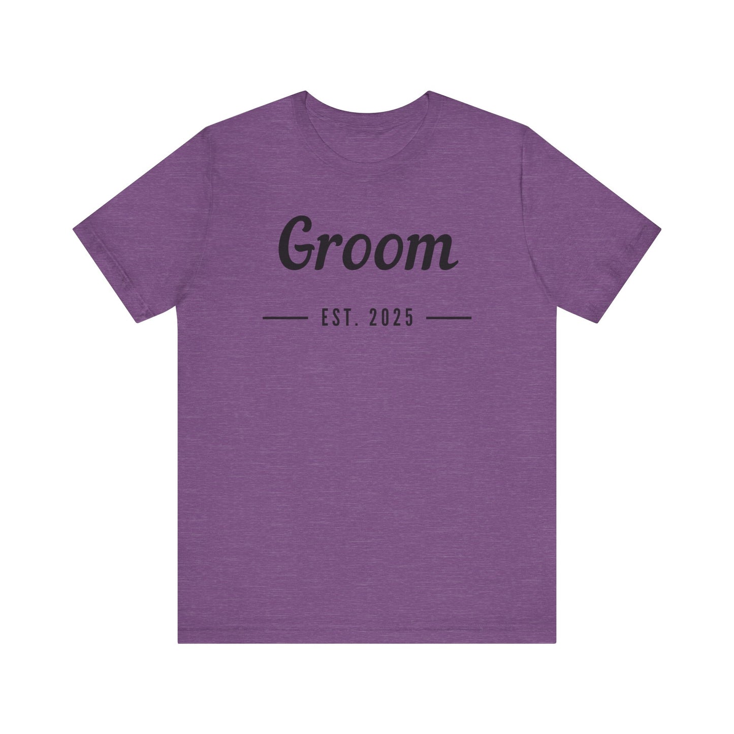 Groom Est. 2025 Black Text T-shirt