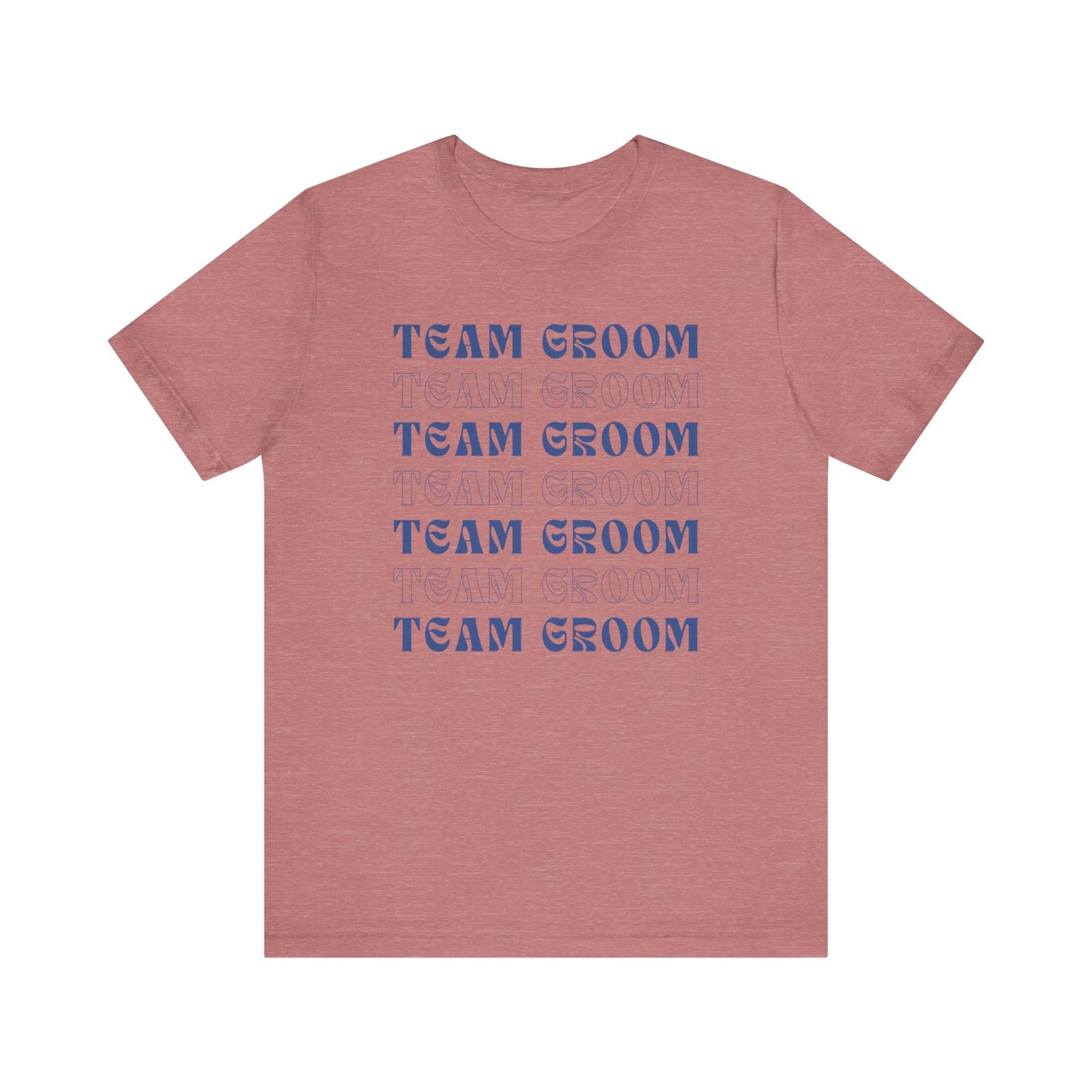 Team Groom Repeat Text T-shirt