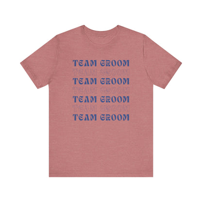 Team Groom Repeat Text T-shirt