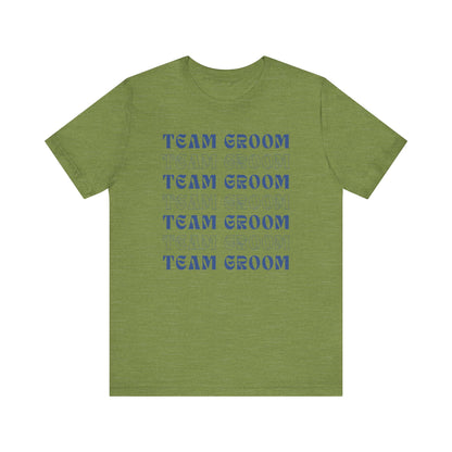 Team Groom Repeat Text T-shirt