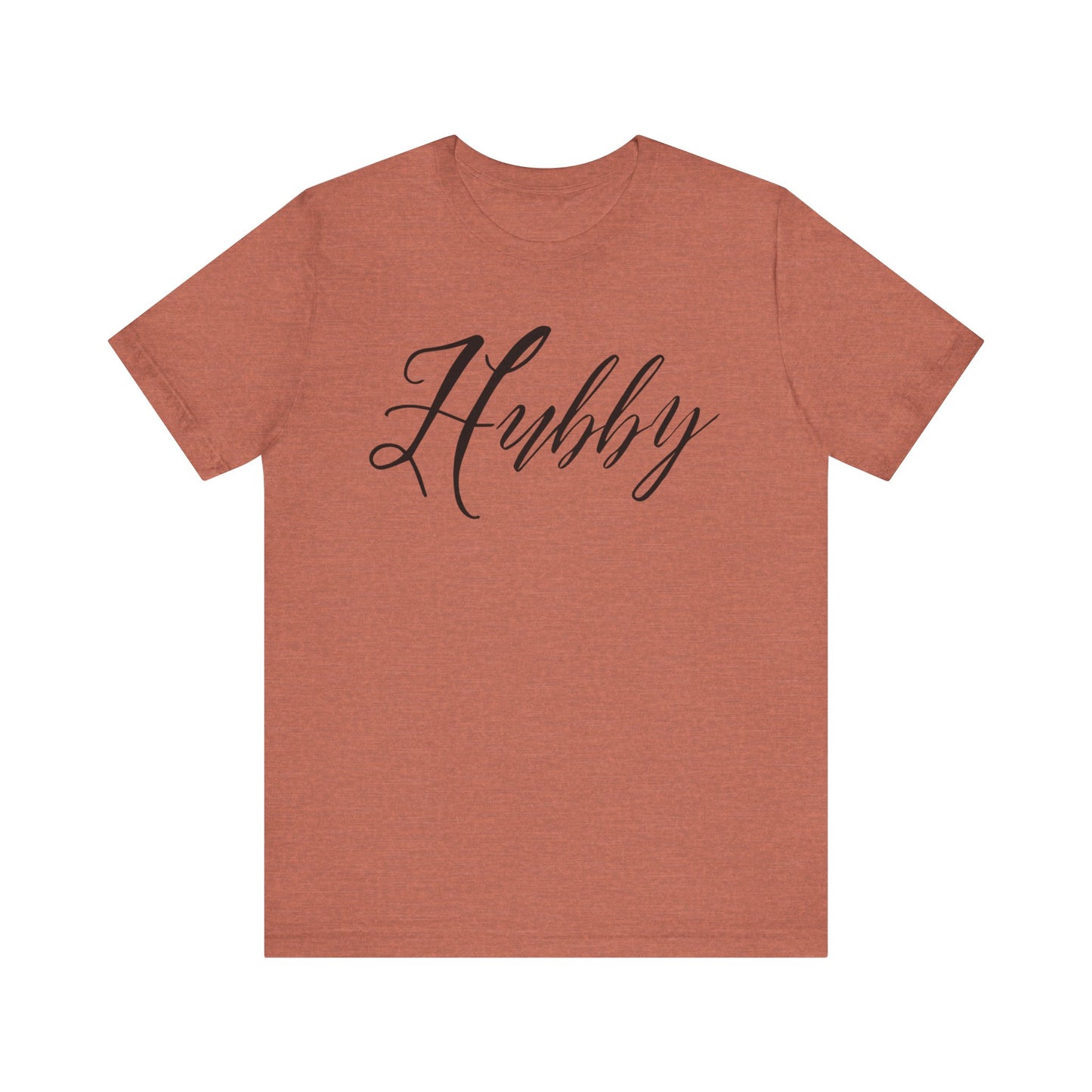 Hubby Black Cursive Text T-shirt
