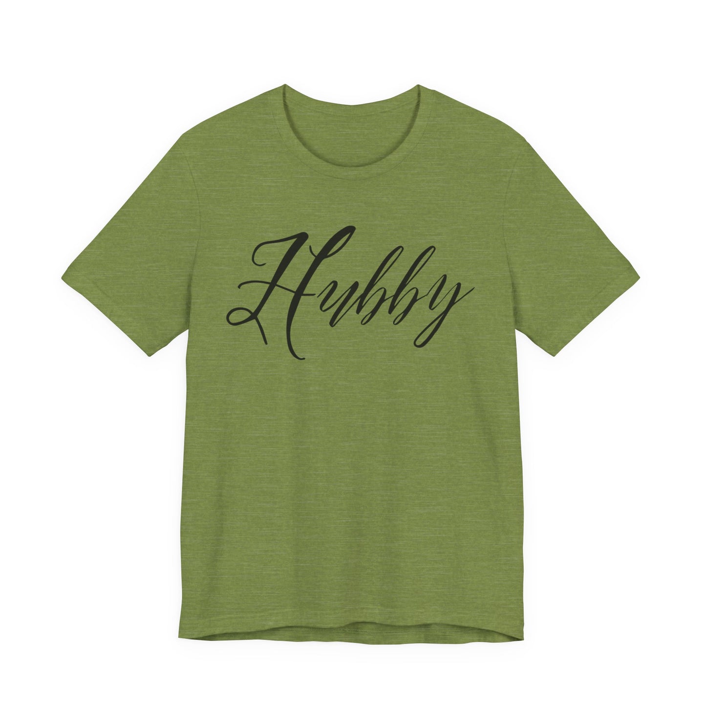 Hubby Black Cursive Text T-shirt
