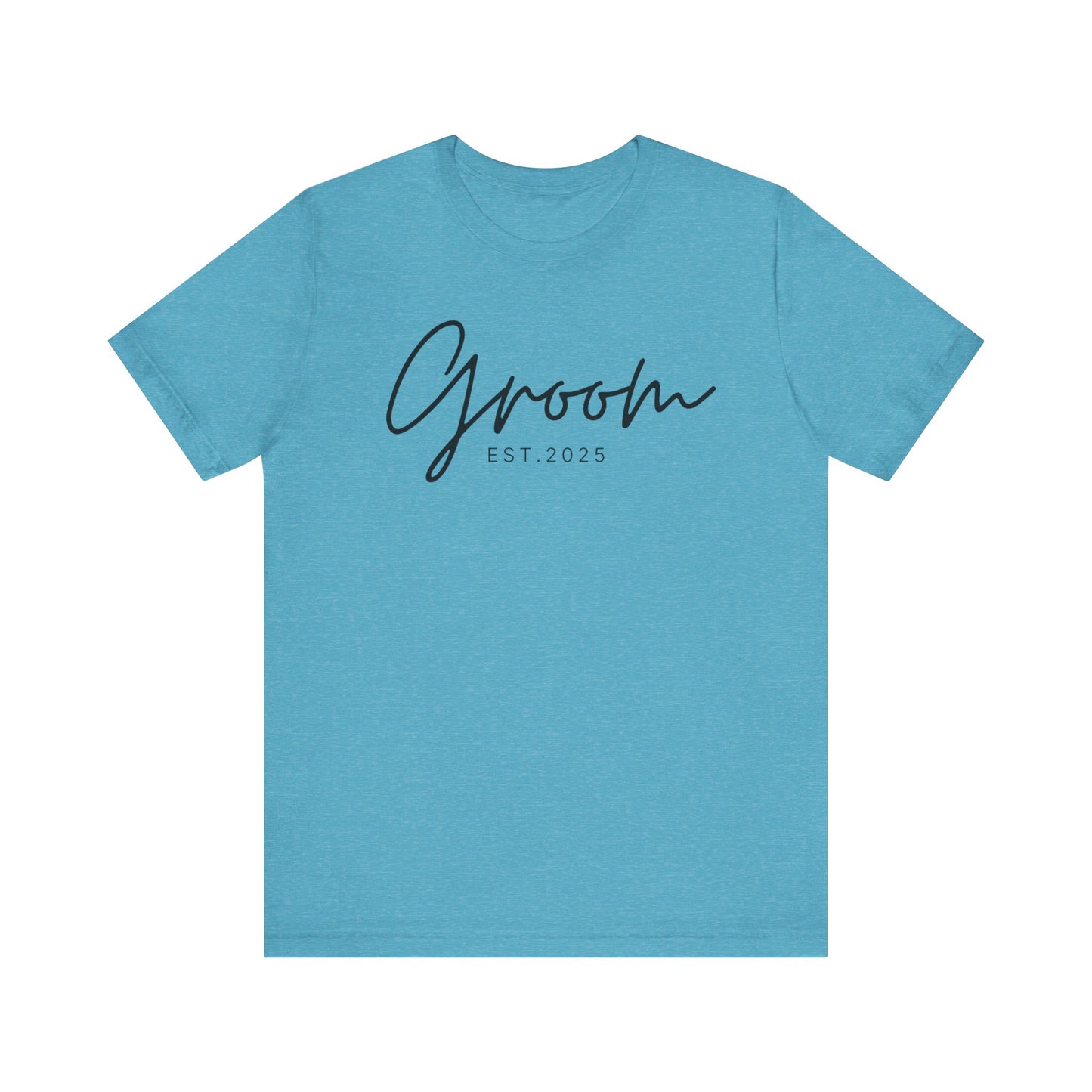 Groom Cursive Black Text T-shirt