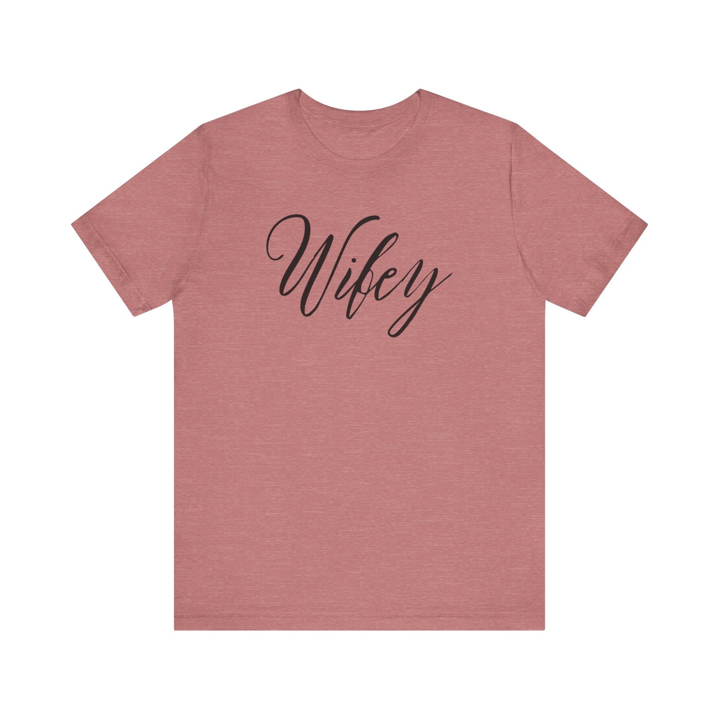 Wifey Cursive Black Text T-shirt