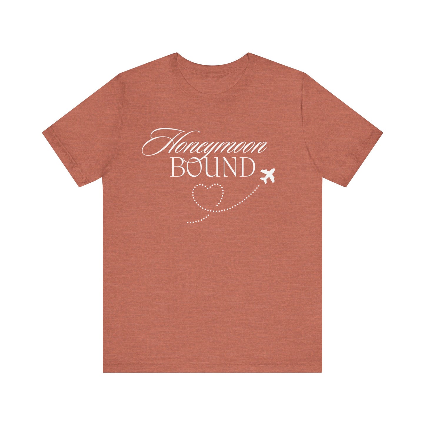 Honeymoon Bound White Text T-shirt