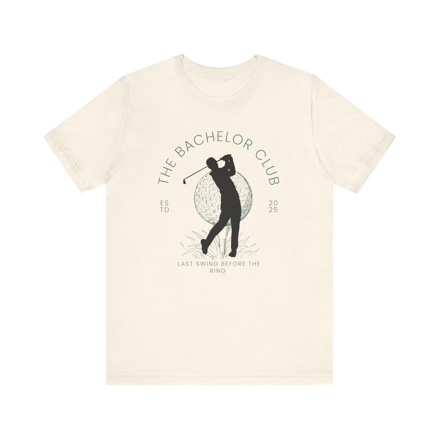 The Bachelor Club Last Swing Before The Ring Golfer Silhouette T-shirt