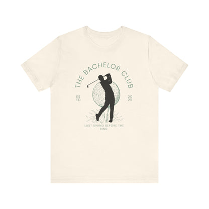 The Bachelor Club Last Swing Before The Ring Golfer Silhouette T-shirt
